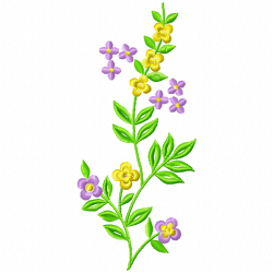 Flowers And Tree Embroidery Design 2 Flowers And Tree Embroidery Design 2
